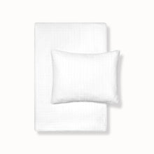 Load image into Gallery viewer, Matelassé Windowpane Duvet Set
